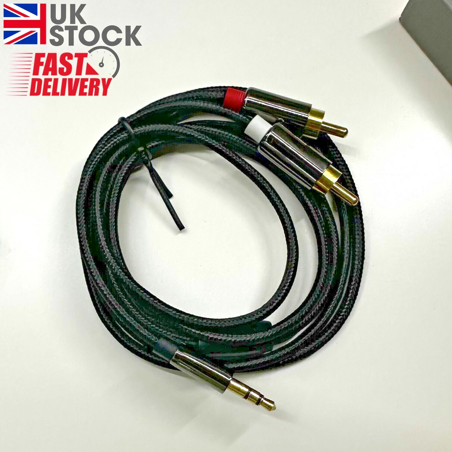 3.5Mm to 2 X R/L Stereo Audio Interface Cable, M/M