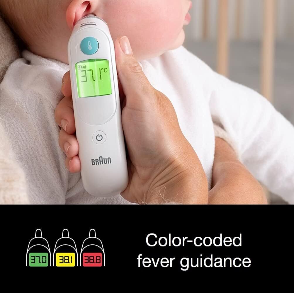 Braun ThermoScan 6 Ear thermometer - Colour-coded Digital Display - ExacTemp Sta