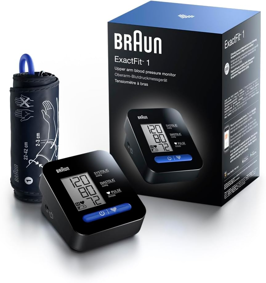 Braun Exactfit 1 Upper Arm Blood Pressure Monitor (Clinically Accurate,