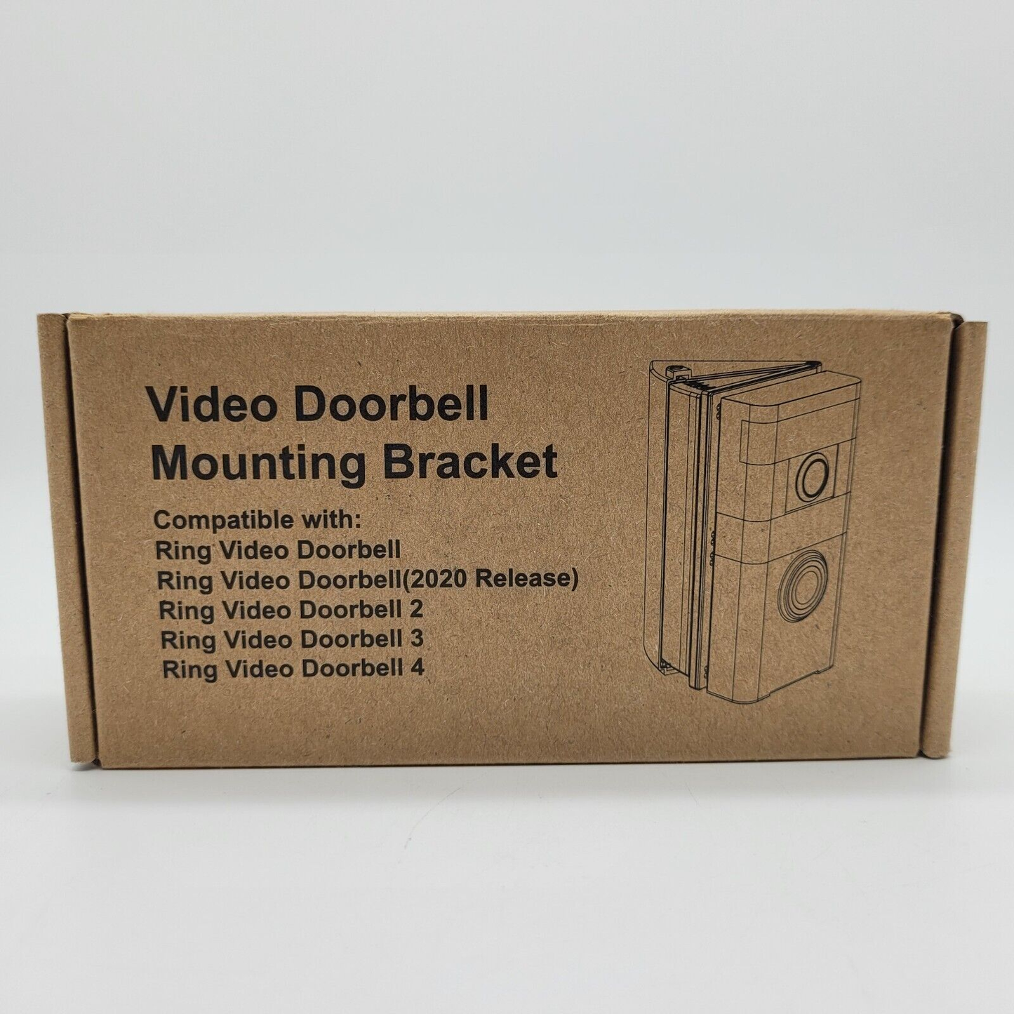 Angle Mount Bracket Holder Wedge for Ring Video Doorbell Ranges from 30-55 Deg