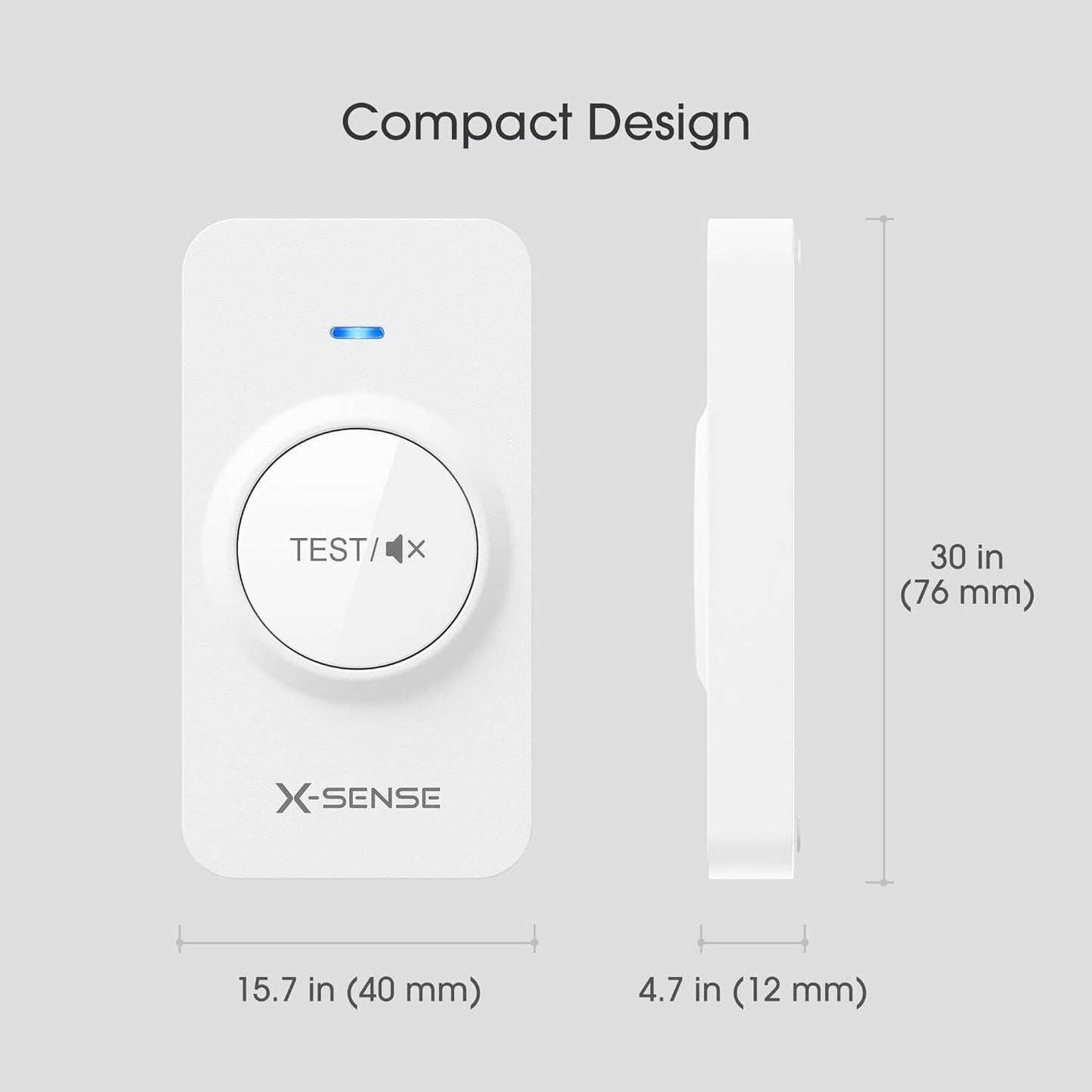 Remote Controller with Replaceable Battery, Compatible with  Link+ Series Smoke