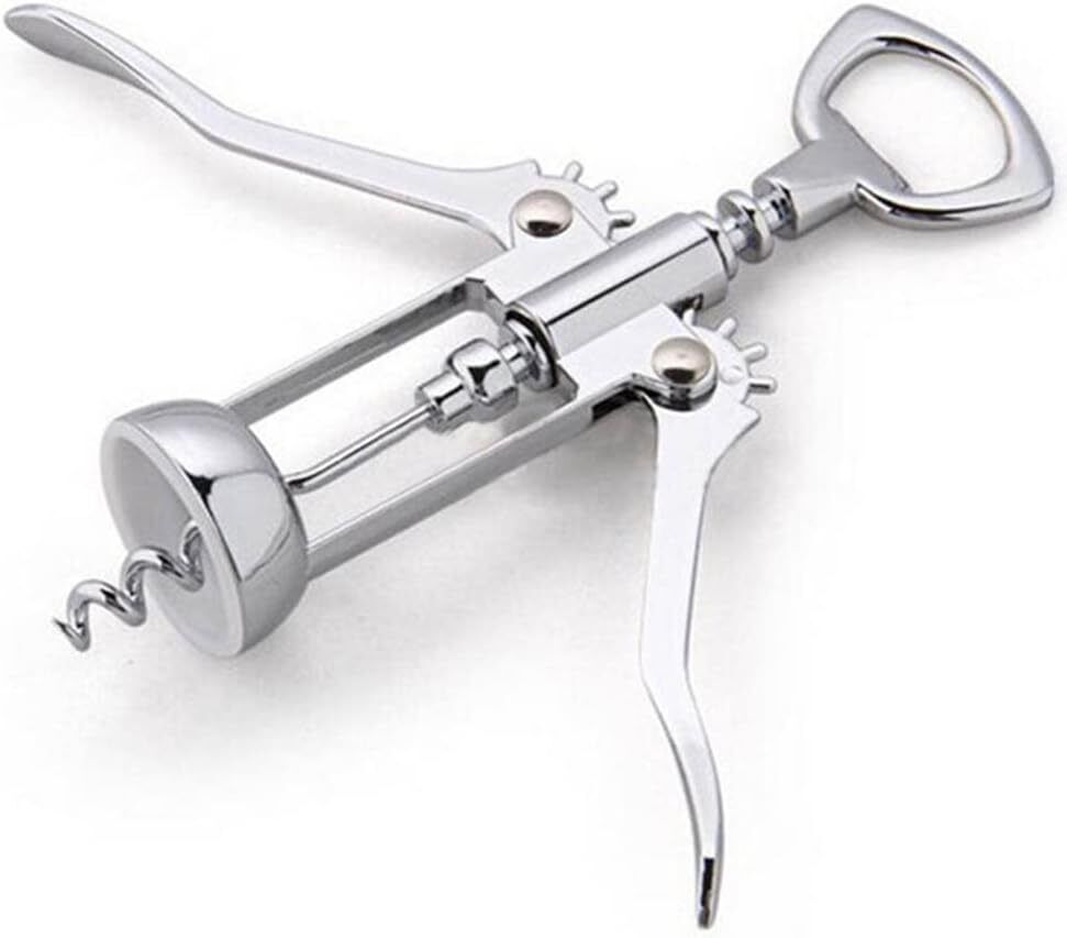 Premium 220g Wing Corkscrew Wine Bottle Opener - Silver