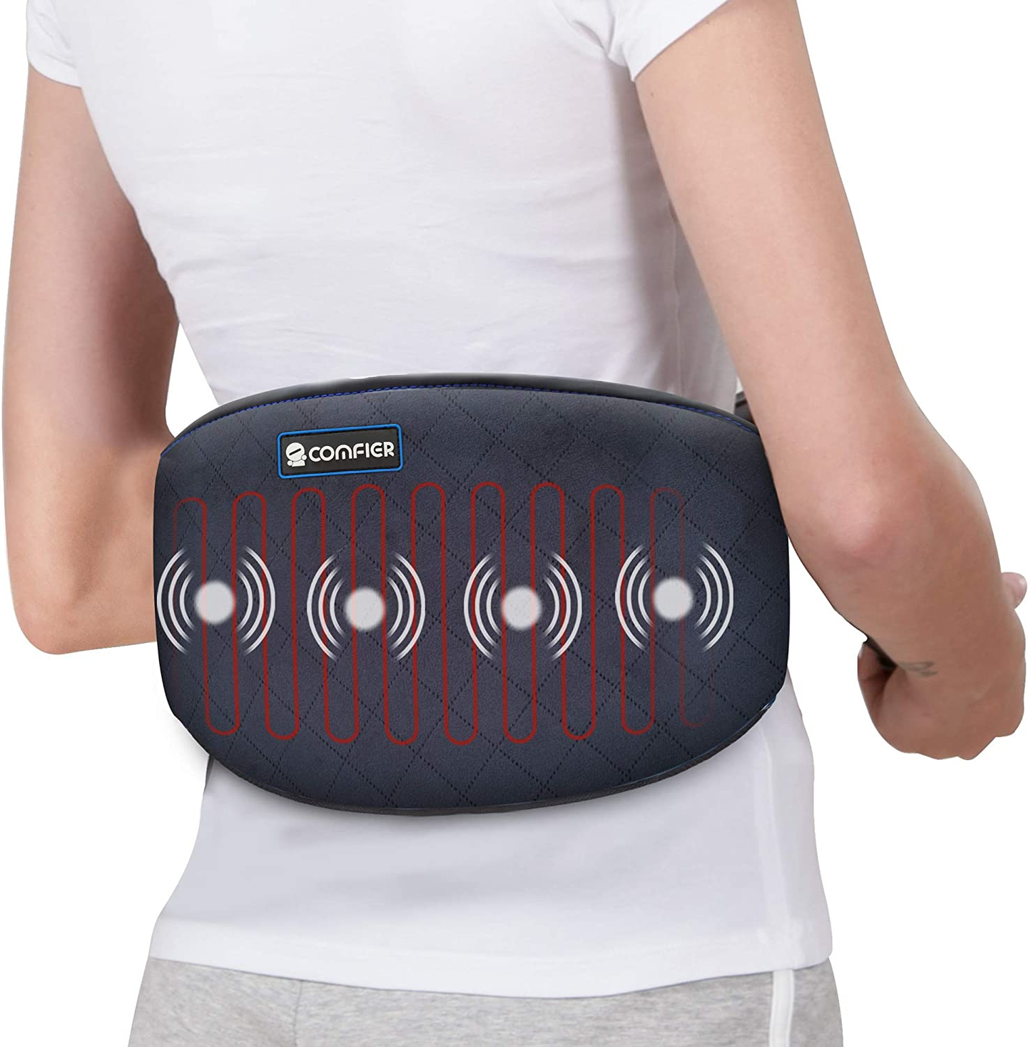 Comfier Heat pad for back Pain,Heated Back Warmer Massage Belt Wrap,Fast Heating