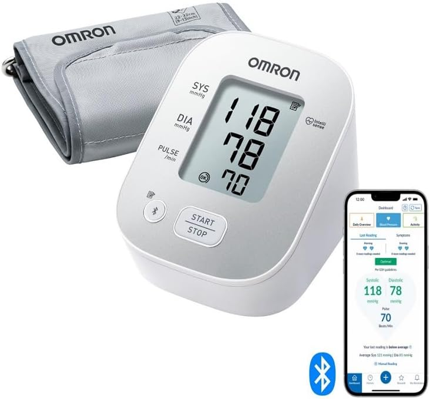 OMRON X2 Smart Automatic Upper Arm Blood Pressure Monitor for Home Use,