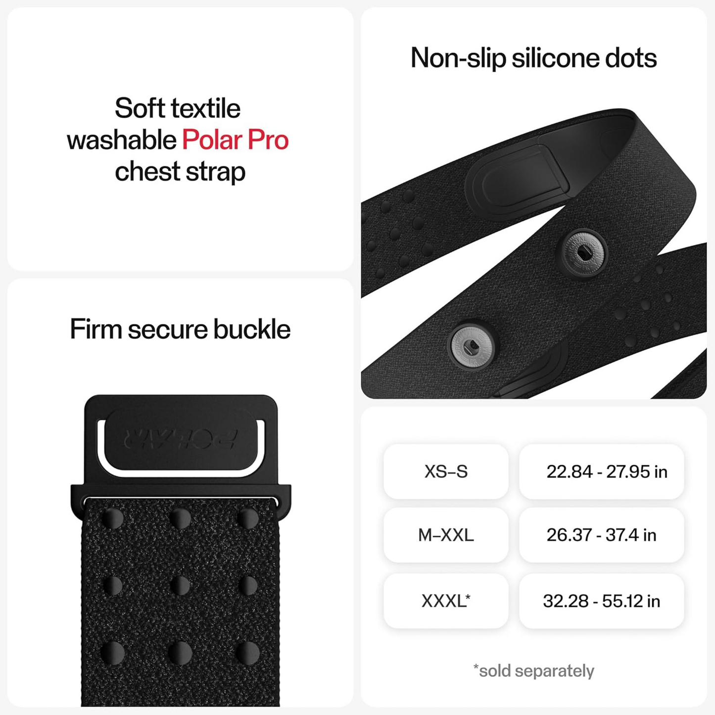 Polar H10 - Verity Sense - Heart Rate Sensor – Polar Pro Strap - Waterproof