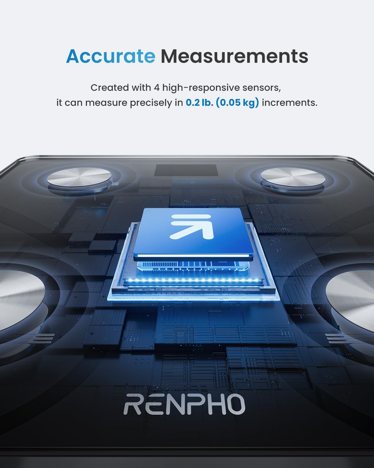 RENPHO ELIS-1 Scales Smart Weighing Scales Body Weight with App, Bluetooth