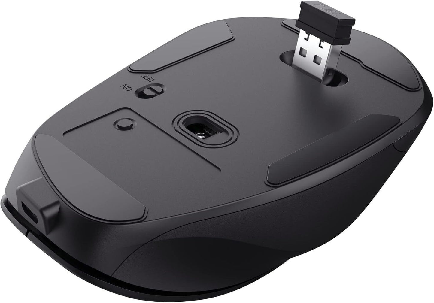 Trust Fyda Rechargeable Wireless Mouse Made With Recycled Materials, 800-2400 DP