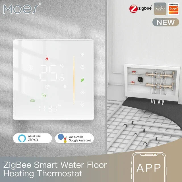 MOES - BHT-006GBZB ZIGBEE Smart Thermostat Room Temperature Controller of Gas Bo