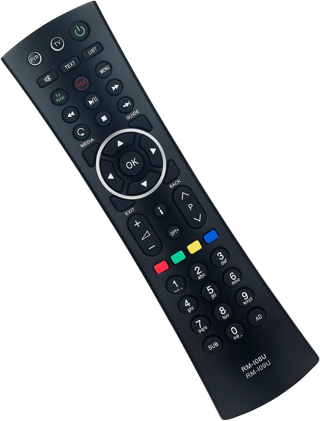 RM-I08U RM-109U Replacement Remote Control --Fit for Humax Freesat Freetime Sate