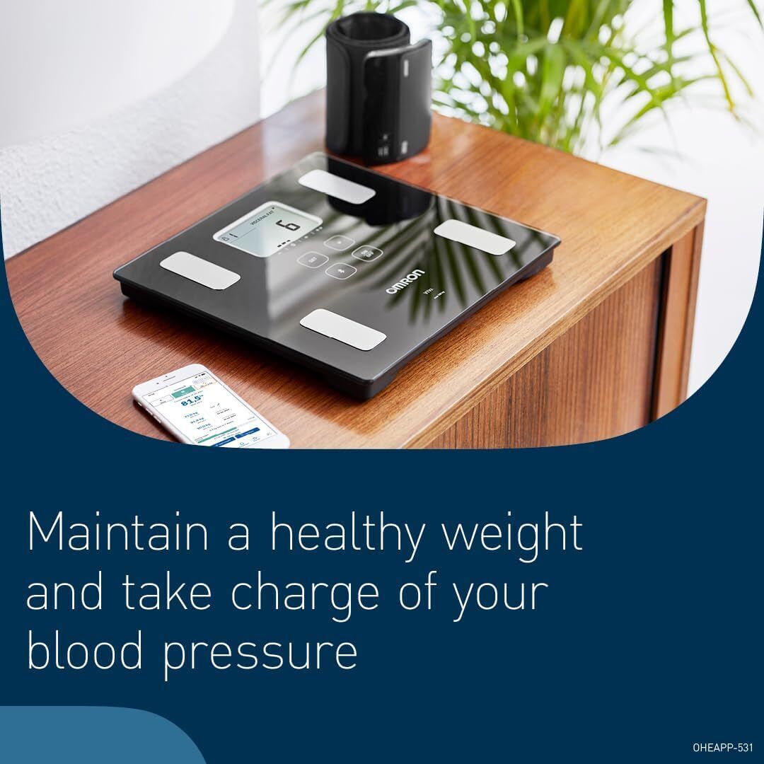 OMRON VIVA Bluetooth Smart Scale and Body Composition Monitor - BMI