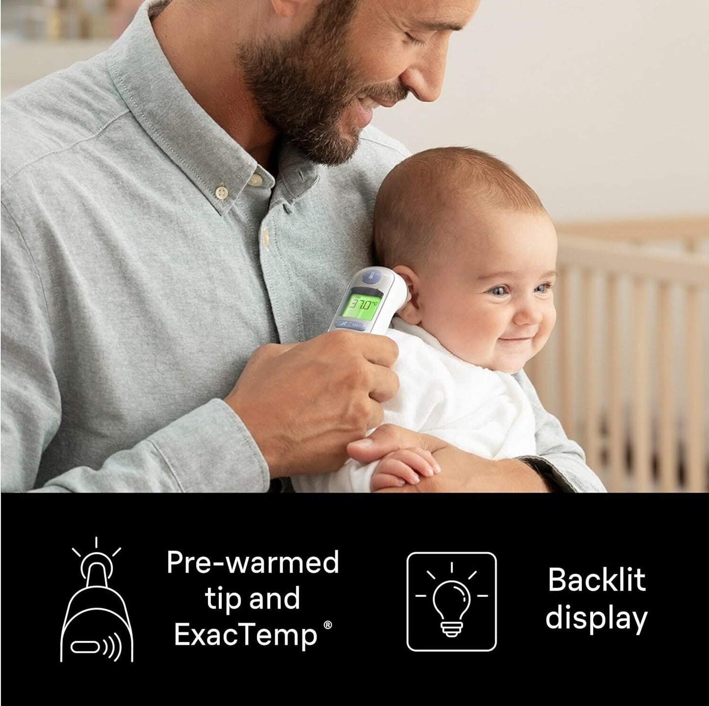 Braun ThermoScan 7 Ear thermometer - Baby and Infant Friendly - Age Precision Te