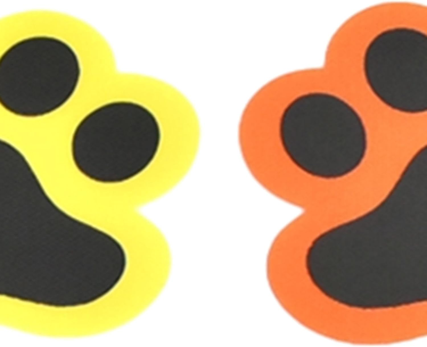 36pcs Cat Paw Multicolor Spot Markers Spot Marker Sticker Reusable Carpet Sticke