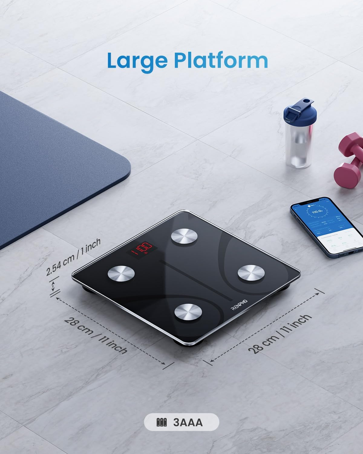 RENPHO ELIS-1 Scales Smart Weighing Scales Body Weight with App, Bluetooth