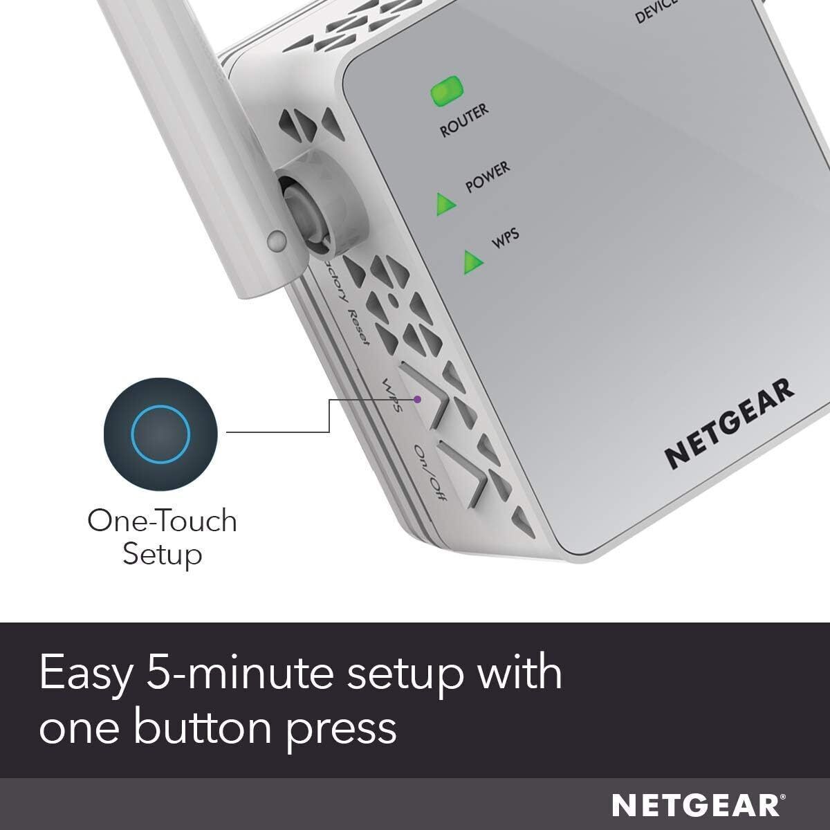 NETGEAR WiFi Booster Range Extender | WiFi Extender - Repeater | AC750 (EX3700)