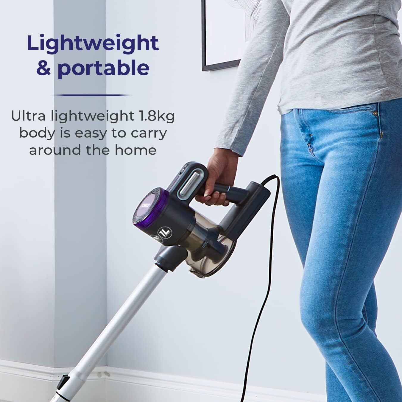 Tower T513005 Pro Corded 3-in-1 Vacuum Cleaner with Cyclonic Suction, Built-in H