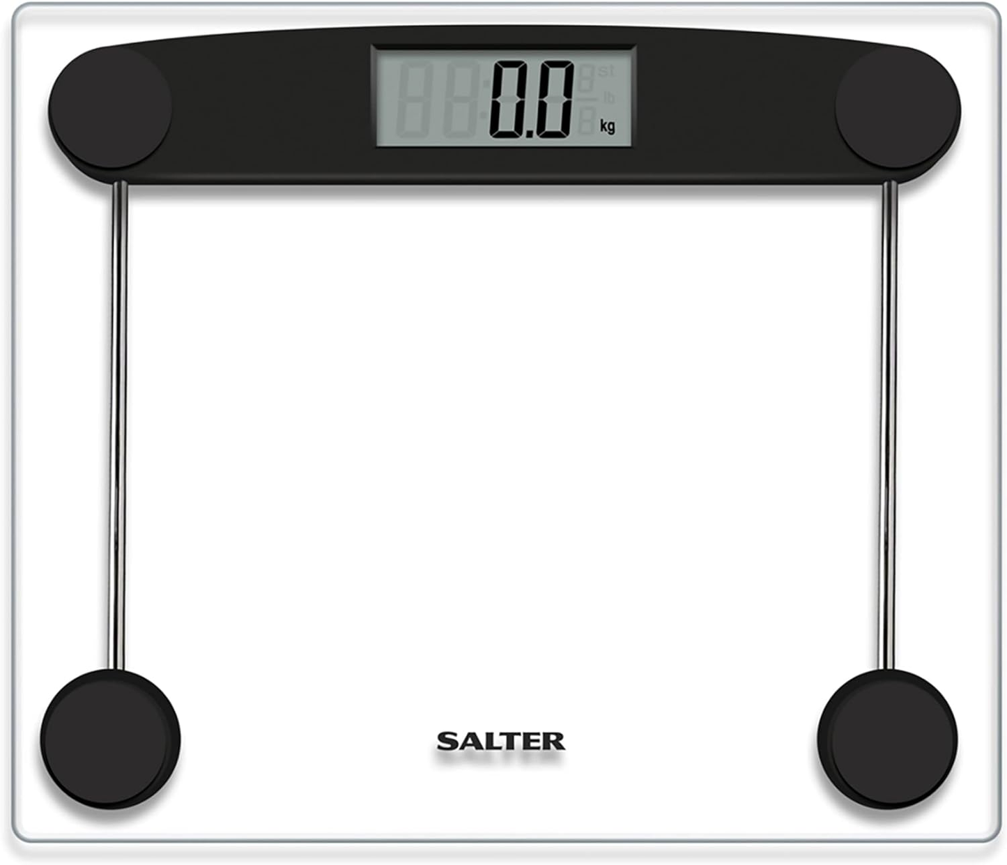 Salter 9208 BK3R Glass Bathroom Scale – Electronic Digital Bodyweight Scale