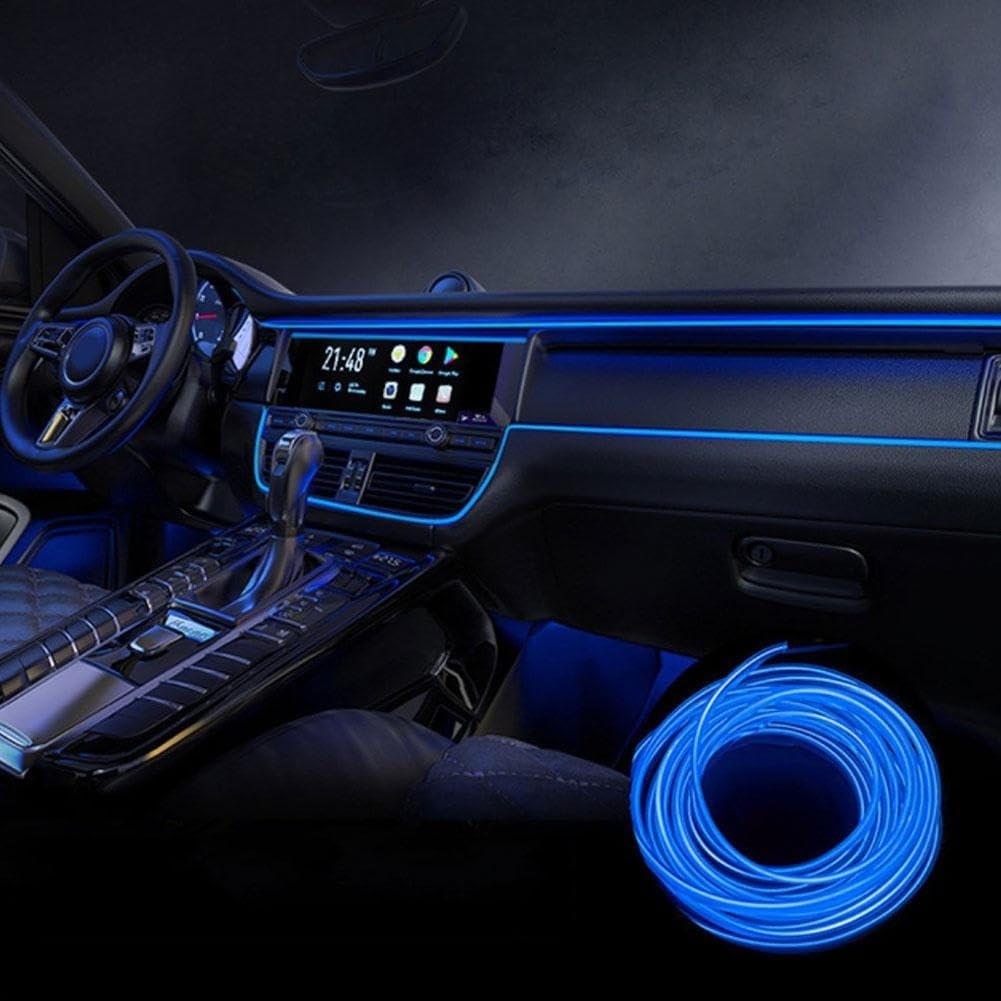 Universal Car Led Neon Decorative Mood Lamp Rope Tube Lamp Car Atmosphere Interi