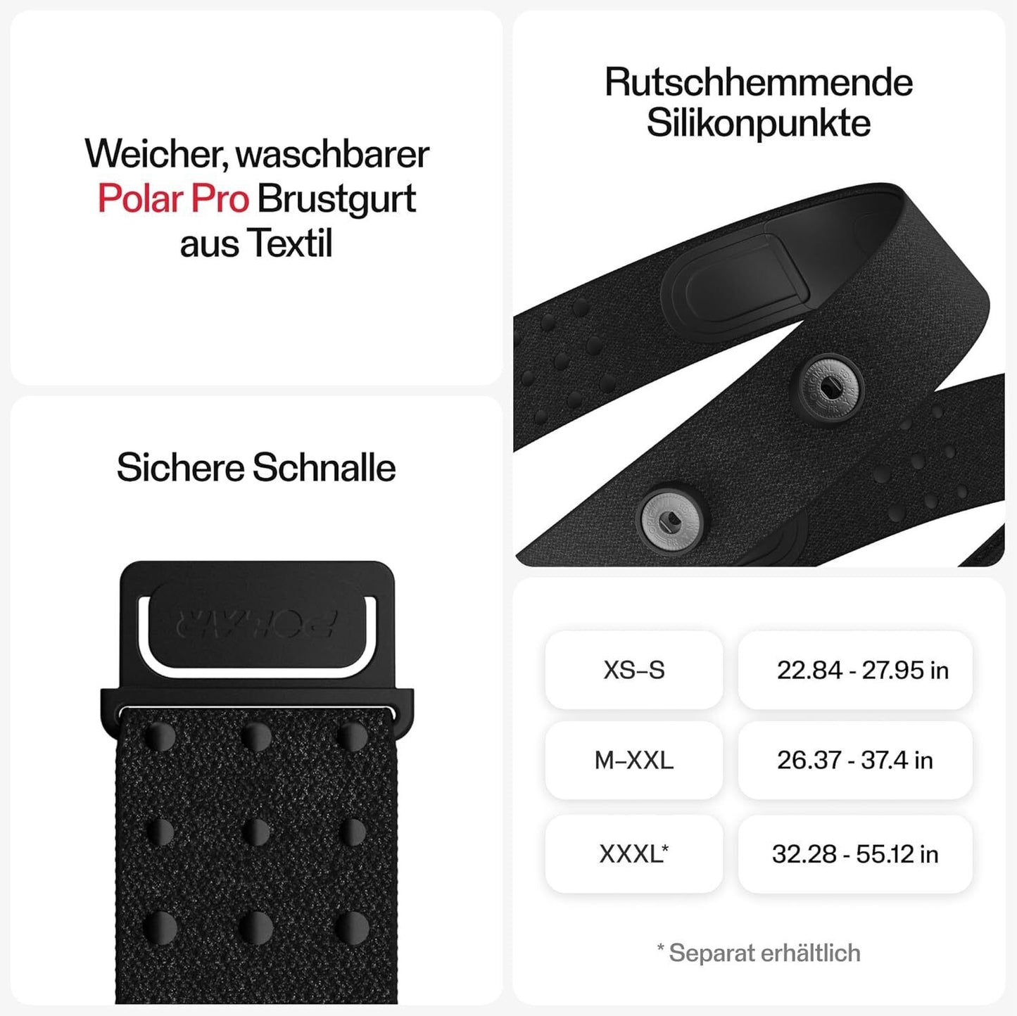 Polar H9 Heart Rate Sensor ANT Plus, Bluetooth Connectivity, ECG/EKG, XS-S