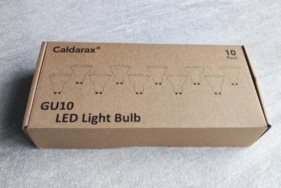 Caldarax 7W GU10 LED Bulbs Natural White 4000K 600LM, 50W Halogen Spotlight Equi