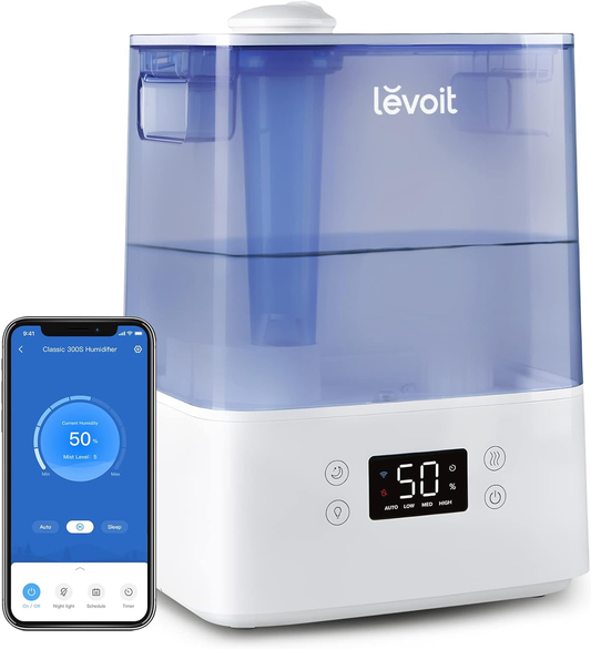 LEVOIT Humidifier for Bedroom Baby Home, 6L Large Tank, Top-Fill Cool Mist Air H