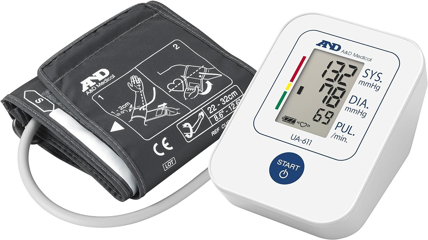 A&D Medical Blood Pressure Monitor BIHS Approved Blood Pressure Machine UA-611