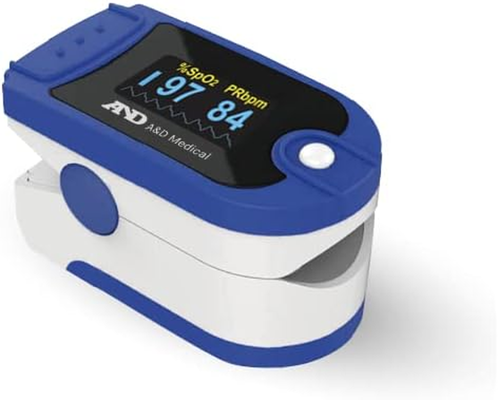 A&D Medical UP-200 Pulse Oximeter - CE Approved Blood Oxygen Monitor - Finger Ox