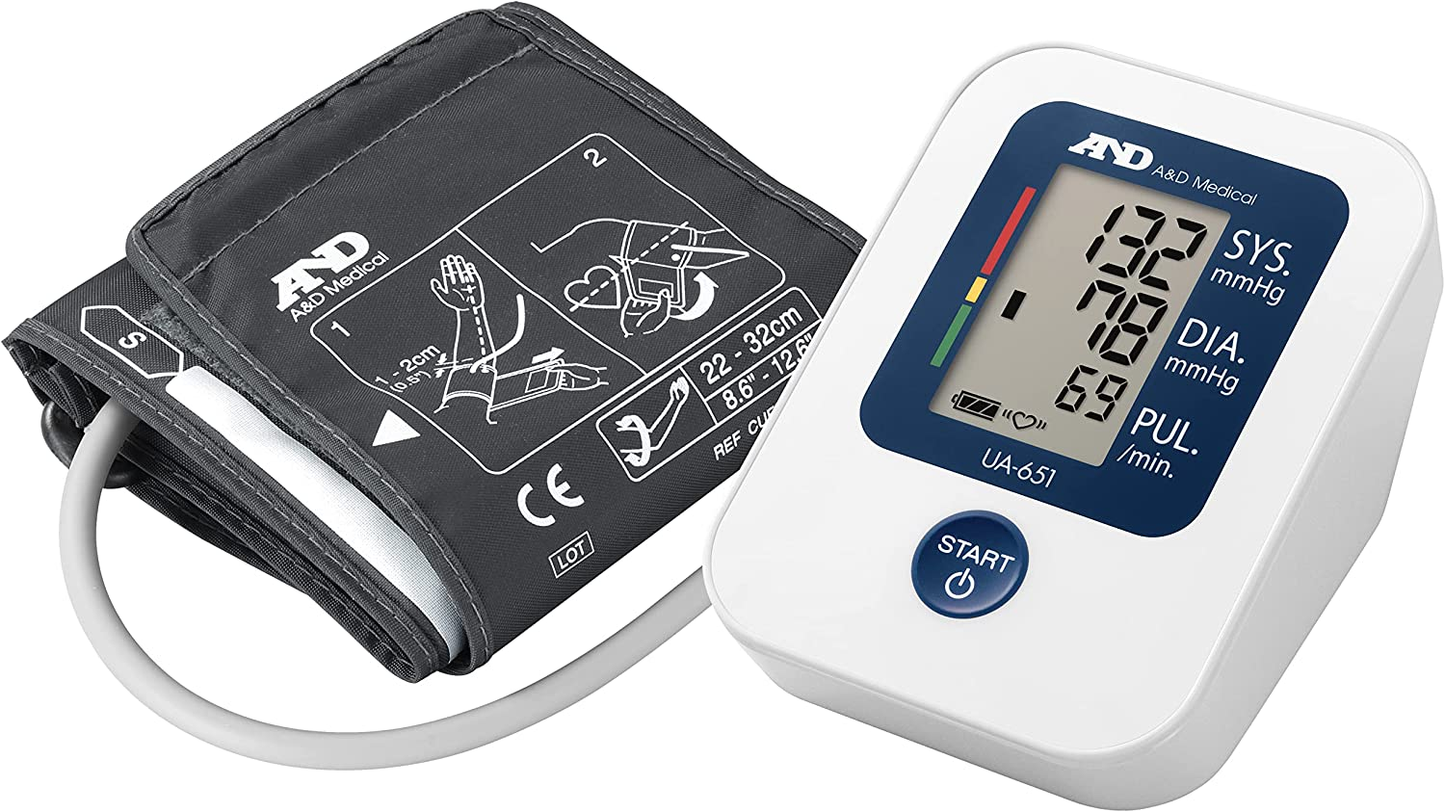 A&D Medical Blood Pressure Monitor BIHS ApprovedUK Blood Pressure Machine UA-651