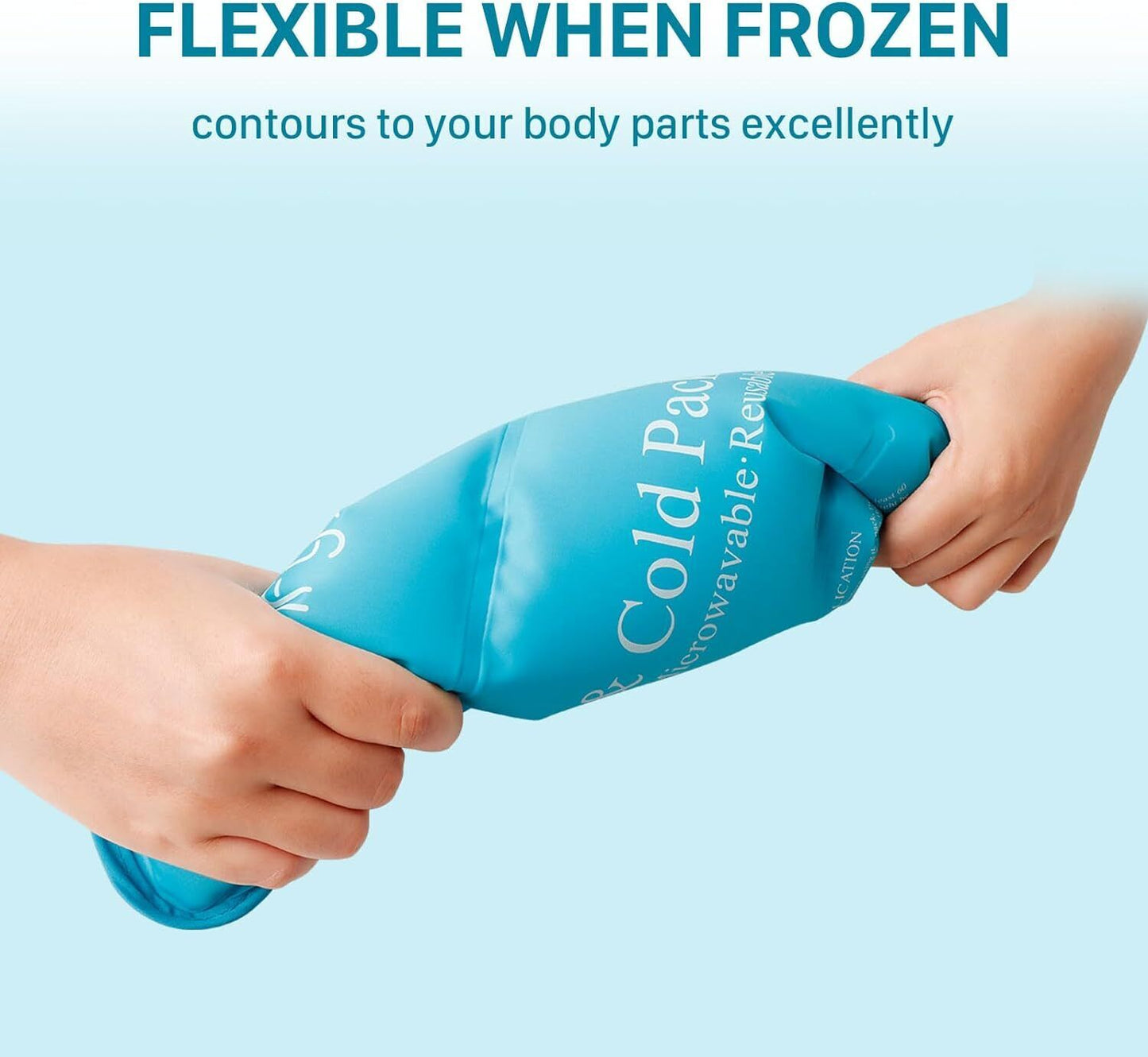 Comfytemp Large Gel Ice Pack for Injuries, 10.5"x14.5" Reusable Cold Pack