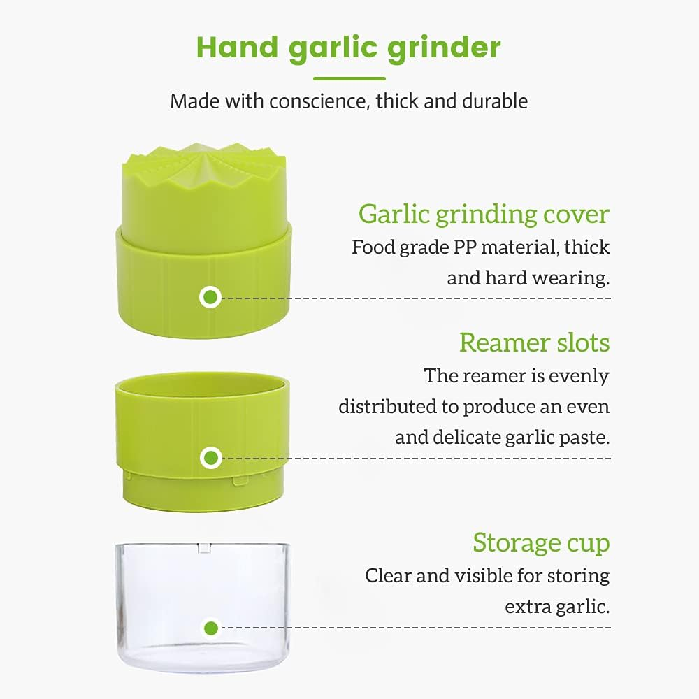 Manual Garlic Crusher,  Garlic Twist Crusher Press, Plastic Garlic Press, Crushe