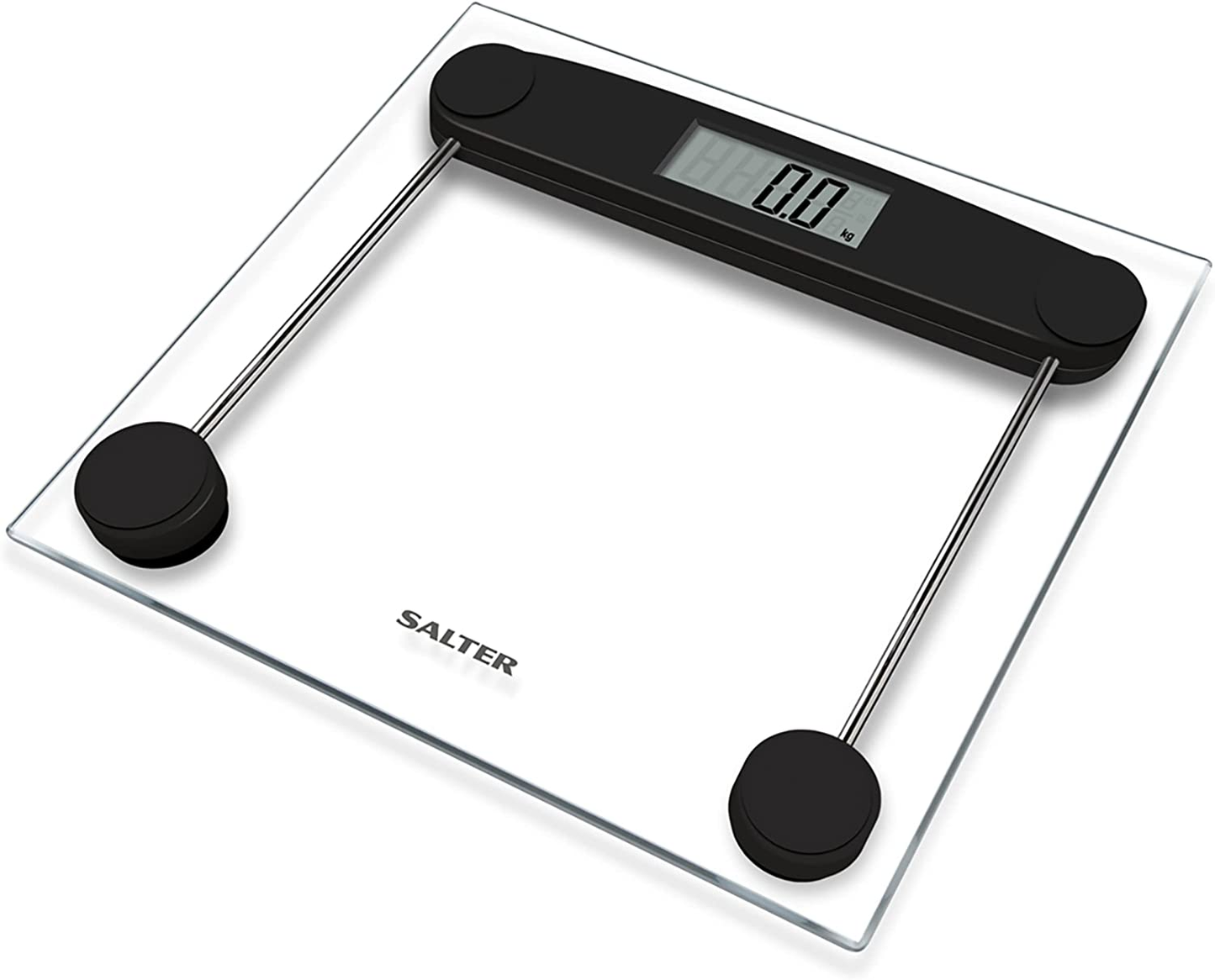 Salter 9208 BK3R Glass Bathroom Scale – Electronic Digital Bodyweight Scale