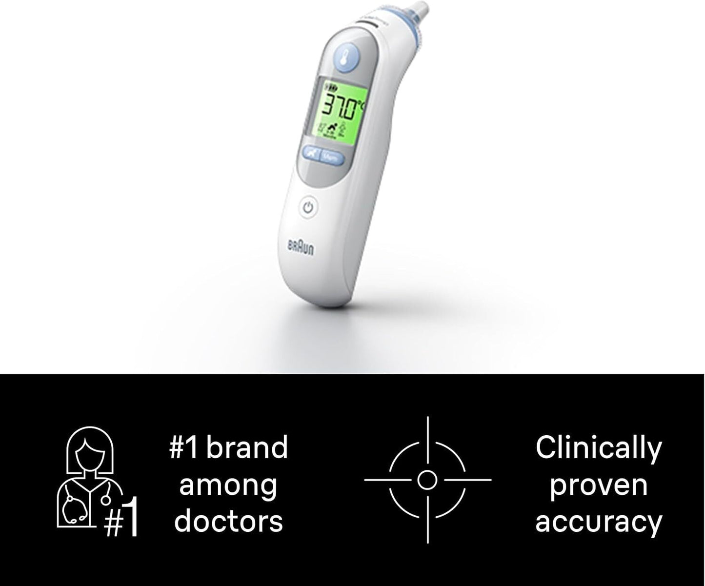 Braun ThermoScan 7 Ear thermometer - Baby and Infant Friendly - Age Precision Te