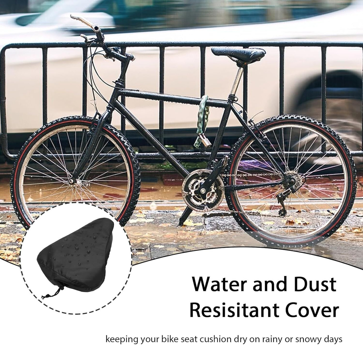 Waterproof Bike Seat Protective Water Resistant Bicycle Saddle Rain Dust Cover