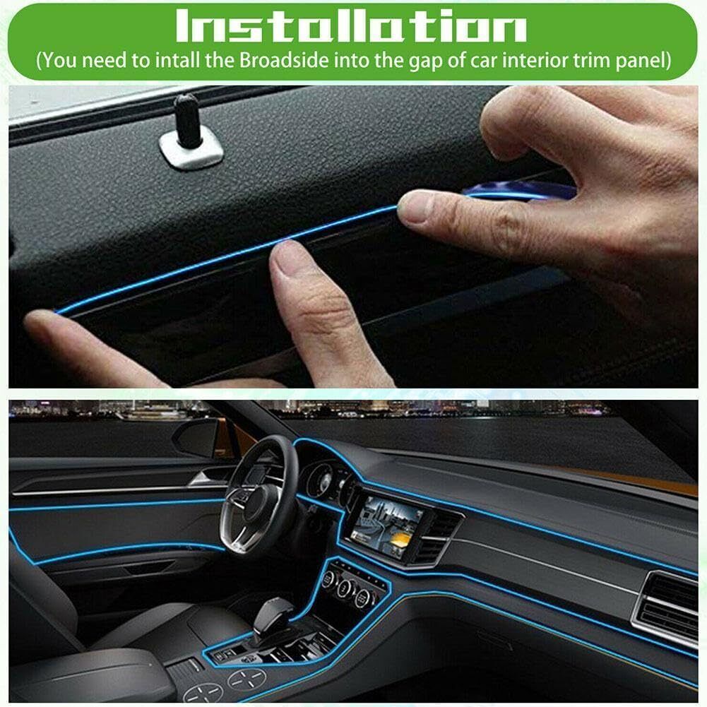 Universal Car Led Neon Decorative Mood Lamp Rope Tube Lamp Car Atmosphere Interi