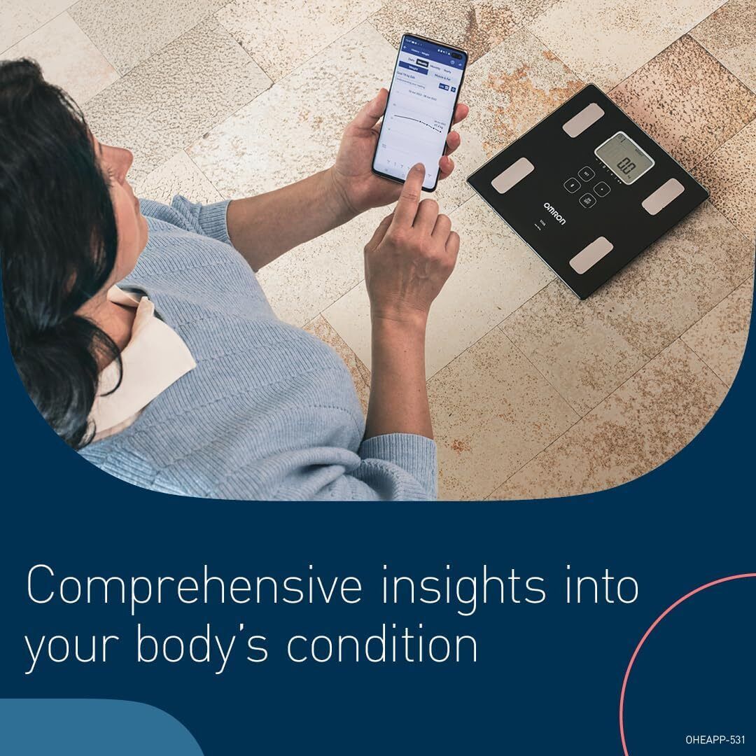 OMRON VIVA Bluetooth Smart Scale and Body Composition Monitor - BMI