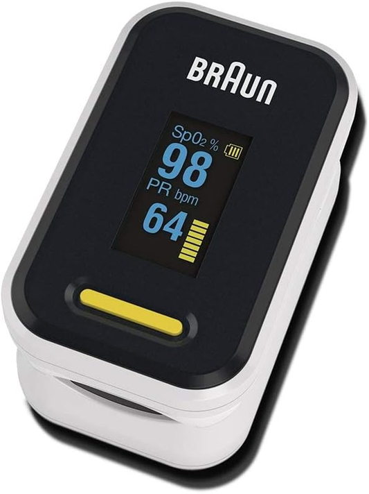 Braun Pulse Oximeter 1 - Accurate Blood Oxygen Finger Monitor - Clinically Valid