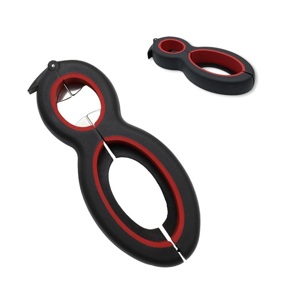 Steel Multifunction 6 in 1 Multi Opener Bottle Opener Manual Jar Can Openers